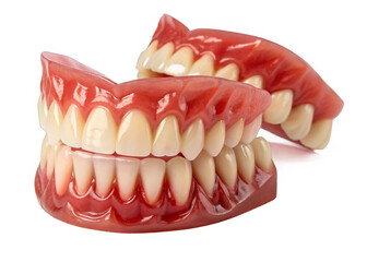 vampire-dentures on a isolated transparent background	