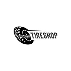 abstract tire logo, simple tire design