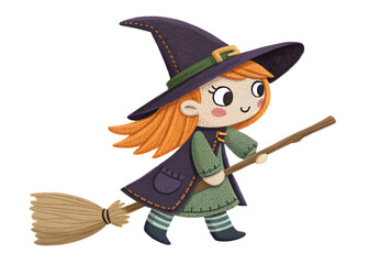  witch-doll on a isolated transparent background	