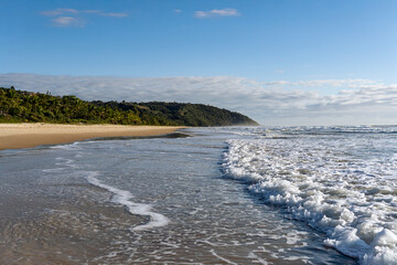 Serra Grande Bahia Authentic Tropical Landscapes Sea Coconut Trees Blue,Authentic landscape photography from Bahia, Brazil featuring the tropical beauty of Itacaré beaches with deep blue ocean
