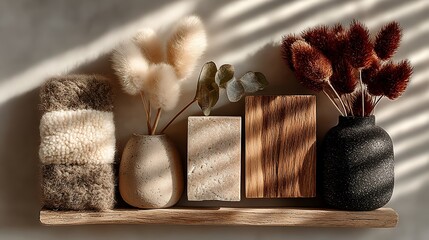 Memphis-inspired New Year flat lay, top-view arrangement with minimal geometric forms, dynamic patterns, soft yet vibrant color palette, quirky abstract decorations