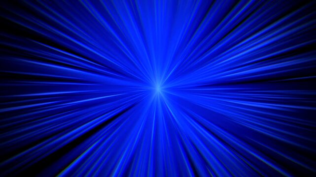 vivid electric display, energetic blue rays radiate outward from glowing core intensity