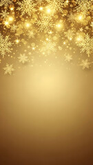 A festive winter background with a red and pink gradient, framed by white snowflakes and sparkling bokeh lights.