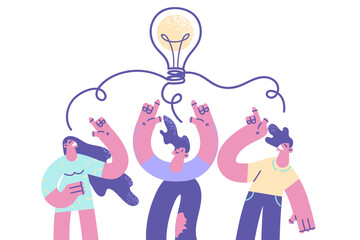 Creative ideas, innovation in business concept