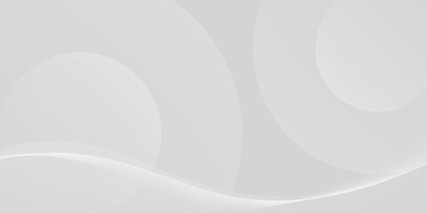 Minimalist gray background with smooth, flowing curves. The gray background features a soft, modern texture with layered shapes. Aesthetic background vector. Gray background.