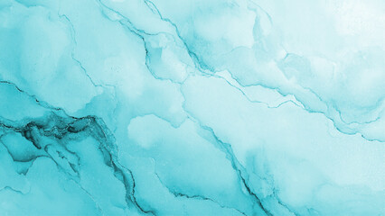 Obraz premium Light blue watercolor liquid ink art texture for serene background design Vector, illustration