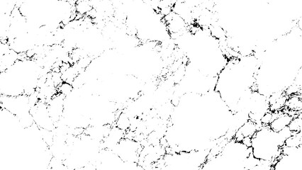 Obraz premium Elegant white marble stone texture with intricate black veins background pattern Vector, illustration