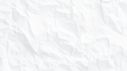 Crumpled white paper texture background with numerous folds and creases Vector, illustration