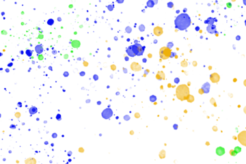 Paint splatter background colorful artistic spray design pattern on transparent