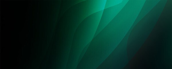 Obraz premium Abstract gradient background with black, dark green, jade, emerald, teal, mint, aqua, and white tones featuring noise, grain, and shimmer effects for a rich, modern design.