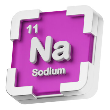 3d periodic table sodium science chemical element