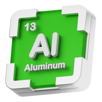 3d periodic table aluminum science chemical element