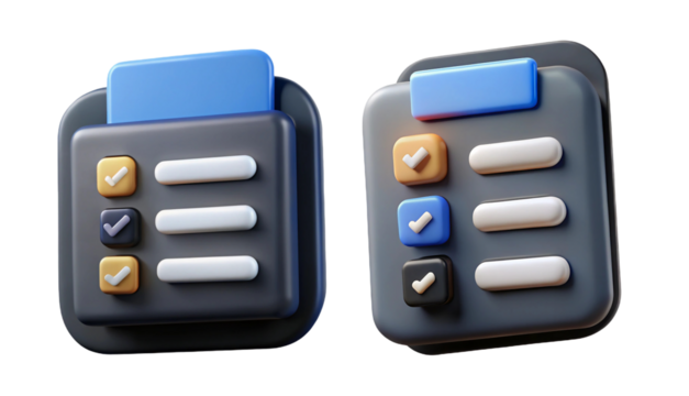 a detailed illustration of two payment cards with varying checkmark and button configurations showcasing digital financial transactions high quality professional modern