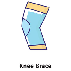 Knee Brace Vector icon which can easily modify or edit