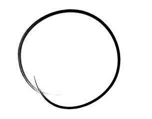 black circle brush stroke marker