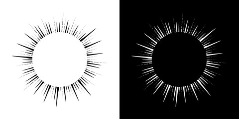 Dynamic abstract spiral sound wave rhythm lines. Circular spiral sound wave rhythm of lines. Circular futuristic abstract lines, black and white background.	