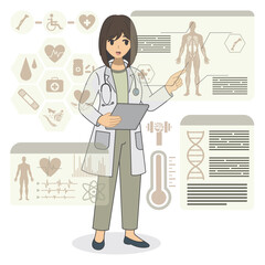 Future Health & Biotech illustration vector 
