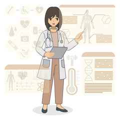 Future Health & Biotech illustration vector 
