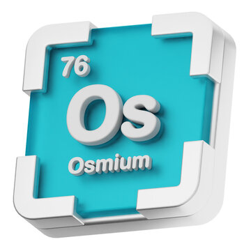 3d periodic table osmium science chemical element