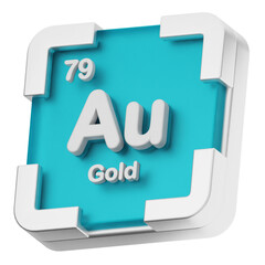 3d periodic table gold science chemical element