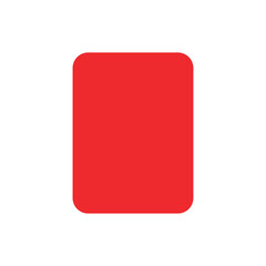 Red football or soccer card