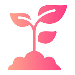 Fototapeta premium gardening gradient icon
