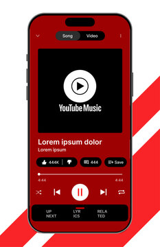 Music Display Theme: Music Platform Sample. Spotify Display template. Joox. Apple. Iphone. Google Music. SoundCloud. YouTube Music. Iphone. Android. UI. UX. User interface user experience.