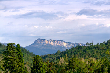 Beautiful view of the Caucasus Mountains in Georgia.