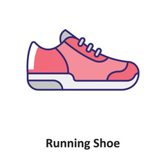 Running Shoe Vector icon which can easily modify or edit