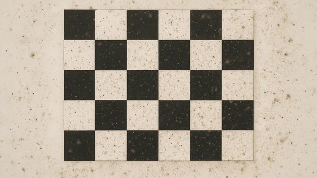 food safety inspection monitoring concept. Abstract black and white checkerboard pattern on textured surface.