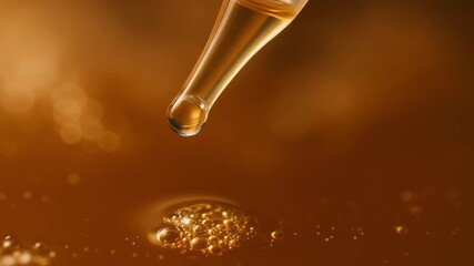 food safety inspection monitoring concept. A pipette drops liquid into a bubbly substance.