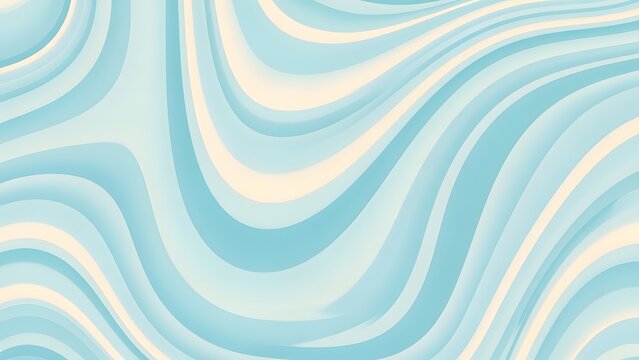 Abstract pastel blue and beige wavy background design