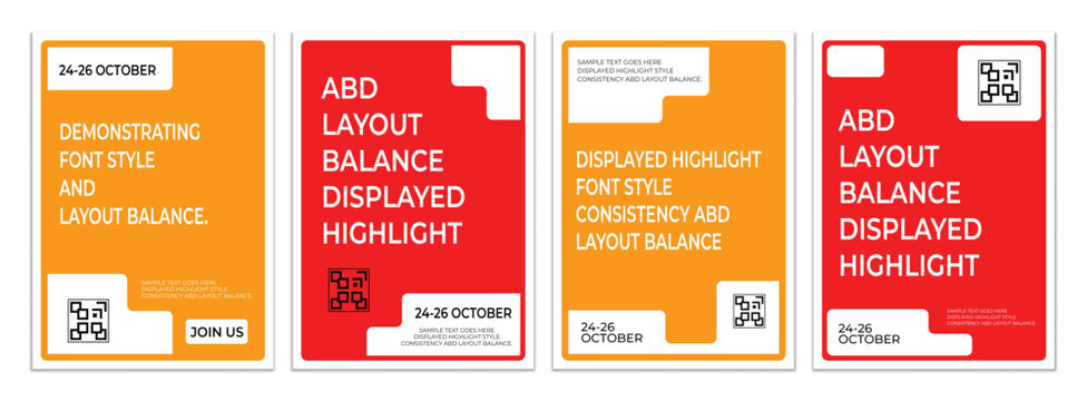 Modern geometric message template for professional cover, flyer, and card designs