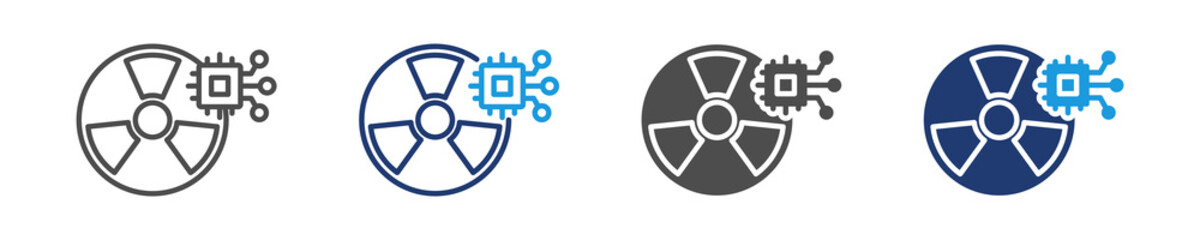 ai radiology  icon set multiple style