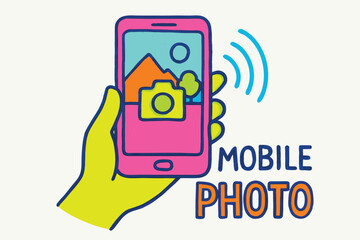 Bright Phone Screen Displaying Content