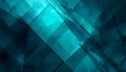 Abstract teal and blue geometric overlay with light streaks