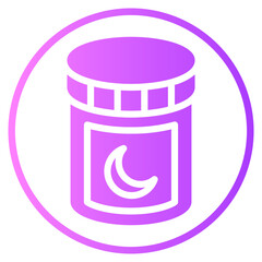 sleeping pills gradient icon