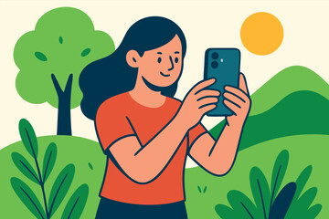 Outdoor selfies filled with joy