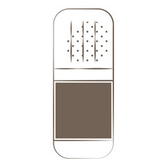 Monochrome line art prescription eye drops bottle