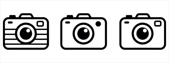 Capture your passion with these cool minimalistic camera icons for photographers, bloggers, and social media enthusiasts who love creative expression!
