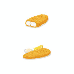 Crispy Battered Fish Fillet Ready to Serve