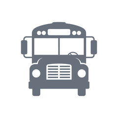 Fototapeta premium Vector illustration of school bus icon
