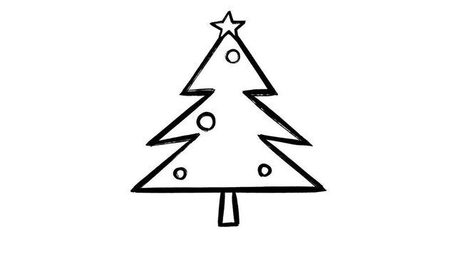 abstract christmas tree