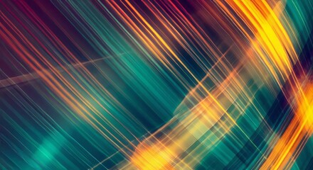 green and yellow abstract colorful background with lines