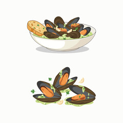 Delicious Mussels in Garlic Sauce - A Gourmet Seafood Delight