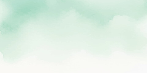 Abstract watercolor background in light green soft pastel texture with gradient perfect for digital art and design projects