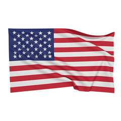 Fototapeta premium American Flag Waving Proudly with Stars and Stripes