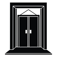 elevator on white background