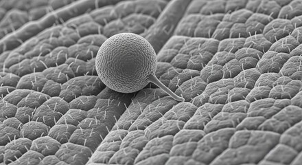 Spore dispersal landing on susceptible plant surface