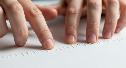 Braille Reading Visually Impaired Accessibility.